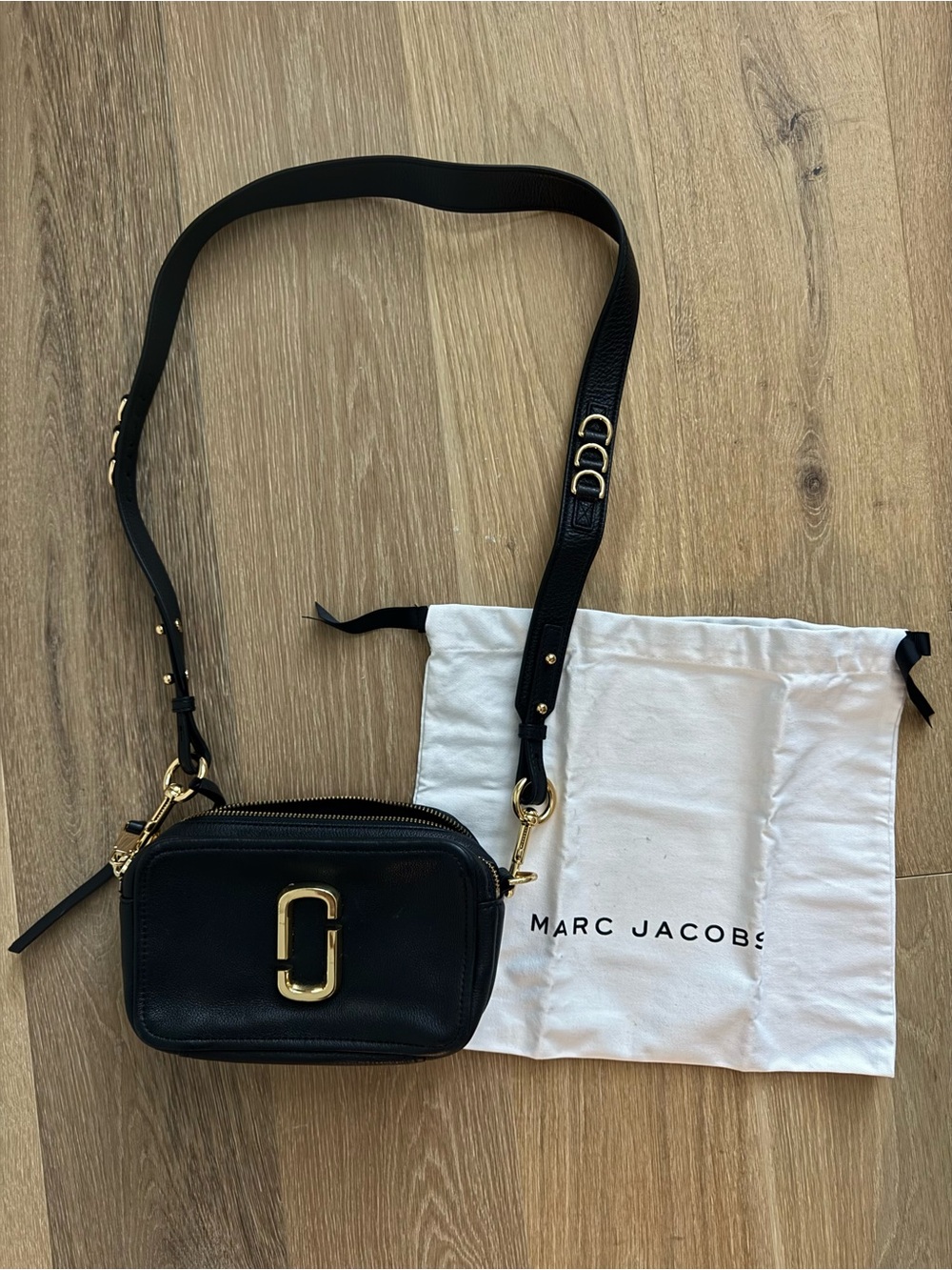 Marc Jacobs Snapshot Crossbody with Gold Hardware